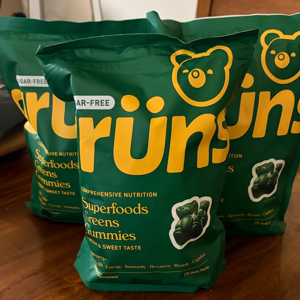 Gruns Sugar-Free Superfoods Gummies 
 3 month supply New!